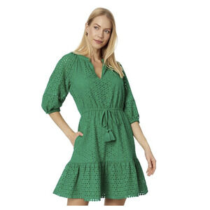 Vince Camuto | Dresses | Laser Cut Mini Hunter Green Suede Dress | Poshmark